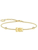Thomas Sabo A2203-414-39-L19V Armband Mit Haribo GoldbäR Und Steinen Vergoldet