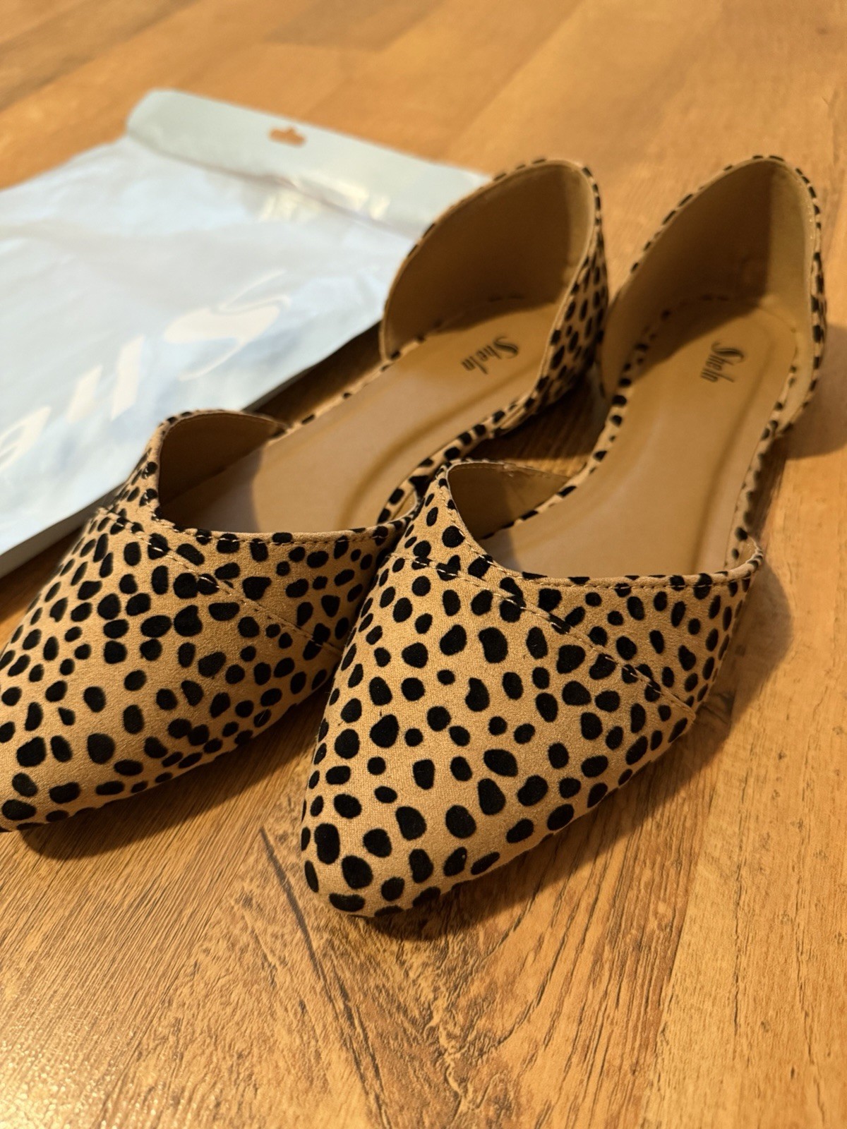 BRAND NEW Shein Leopard Women's Flat Shoes Size 7
