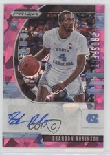 2020 Panini Prizm Draft Picks Prospect Pink Ice Brandon Robinson #PA-BR Auto gp1