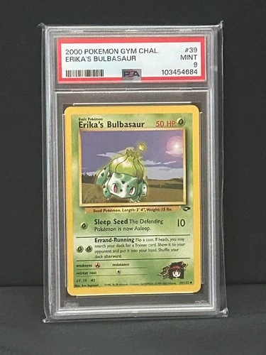 PSA 9 Erika's Bulbasaur #39 Gym Challenge 2000 Pokemon Vintage MINT ✨