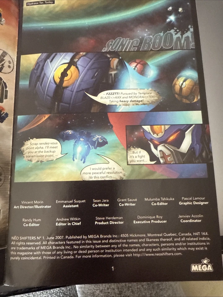 Neo Shifters # 1 , 2007 Mega Brands (. Canadian Edition ) - Image 3 of 3