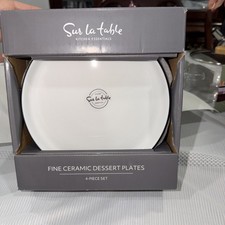 Sur La Table Fine Ceramic Dessert Plates 4-Pa...