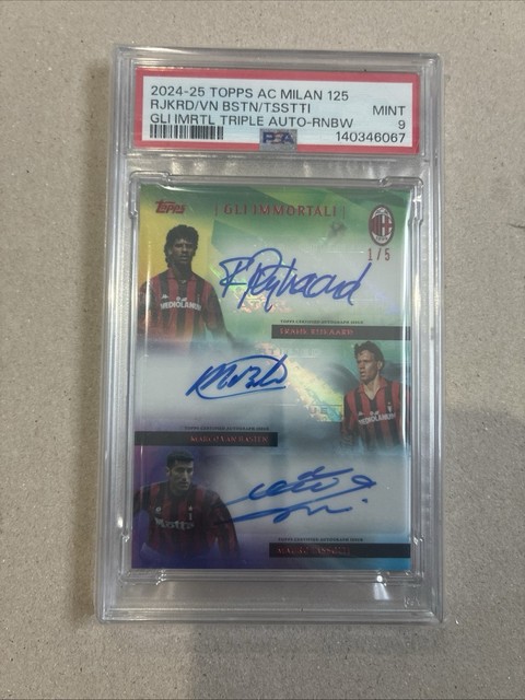 2024-25 Topps AC Milan 125° Anniversario "Gli Immortali" Triple Autograph 1/5