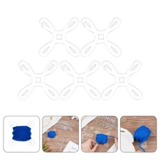  5 Pcs Unfinished Empty Thread Spool Wire Weaving Bobbins Ribbon Spools