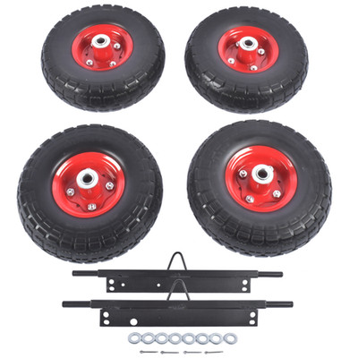 Solid Never Flat Tires All-Terrain Wheel Kit Replacement for Honda EU3000is Ge