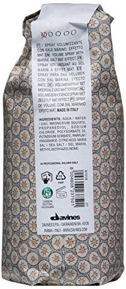 Davines More Inside Sea Salt Hairspray 8.45 oz - Image 3 of 3