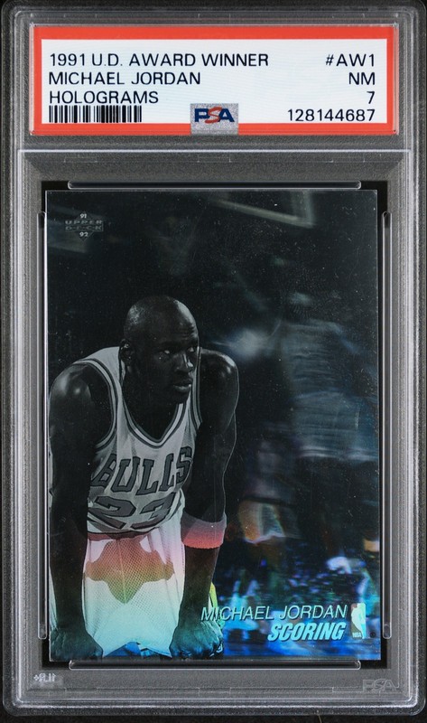 michael jordan holographic card value Amazon.com: Michael Jordan 1991-92 Upper Deck Award Winner Hologram  Holograms #AW1 PSA 9 : Collectibles & Fine Art main image 0