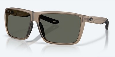 BRAND NEW Costa Del Mar RINCON II 2 Matte Brown Smoke Gray Polarized Glass 580G