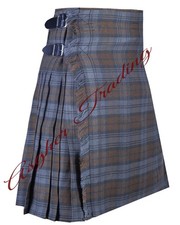 Scottish Handmade Traditional Black Watch Weathered Tartan Kilt Custom Size kilt