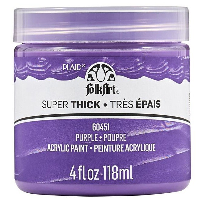 FolkArt Super Thick Acrylic Paint 4oz-Purple