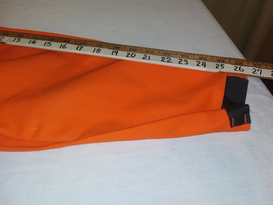 Westex XL Proban FR 7A Flame Resistant Orange Work Safety Jacket Weld Snap Close - Image 3 of 4