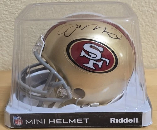 Joe Montana Signed Mini Helmet Football Riddell HOF SF 49ers Autograph NO COA