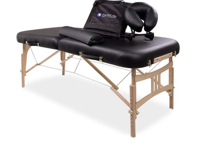 #ad Earthlite Pro Endeavor Portable Foldable Black Wood Massage Table $300.00