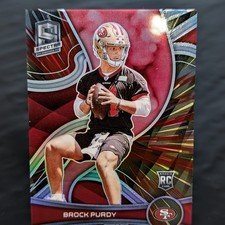 2022 Panini Spectra Brock Purdy Rookie RC #198 49ers Hyper Prizm #48/75 ⭐