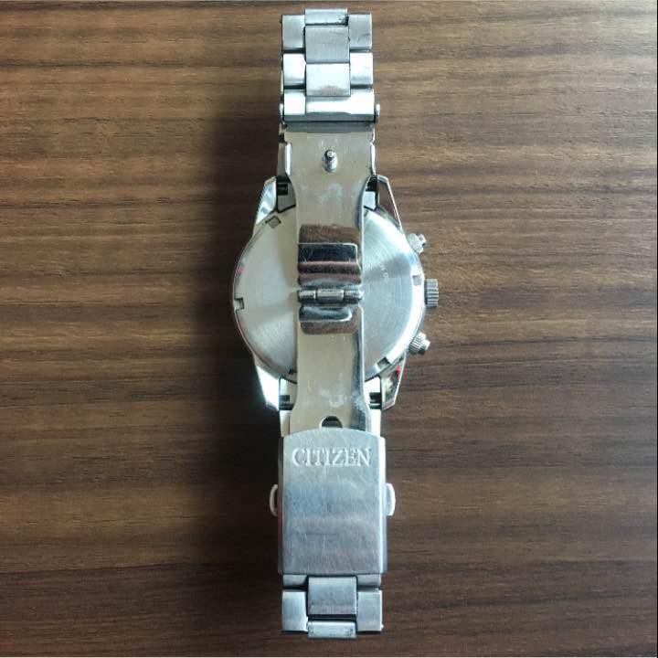 【稼動】CITIZEN SOLAR B612-S083451 エコドライブ Citizen Eco-Drive B612-S083451 Date Black Silver Round Solar