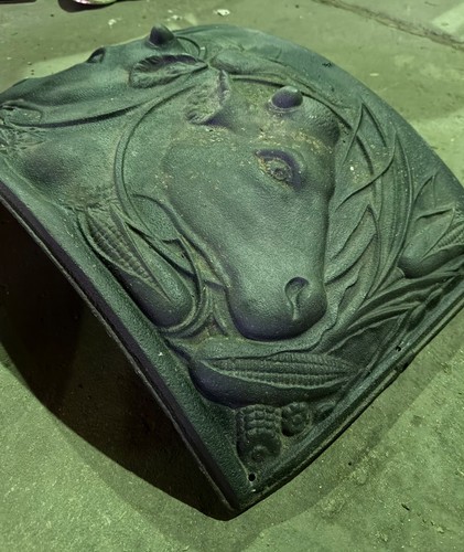 "Antigua estufa Kenwood de hierro fundido panel elevado 2 vacas y maíz 27"" de ancho" - Imagen 3 de 5