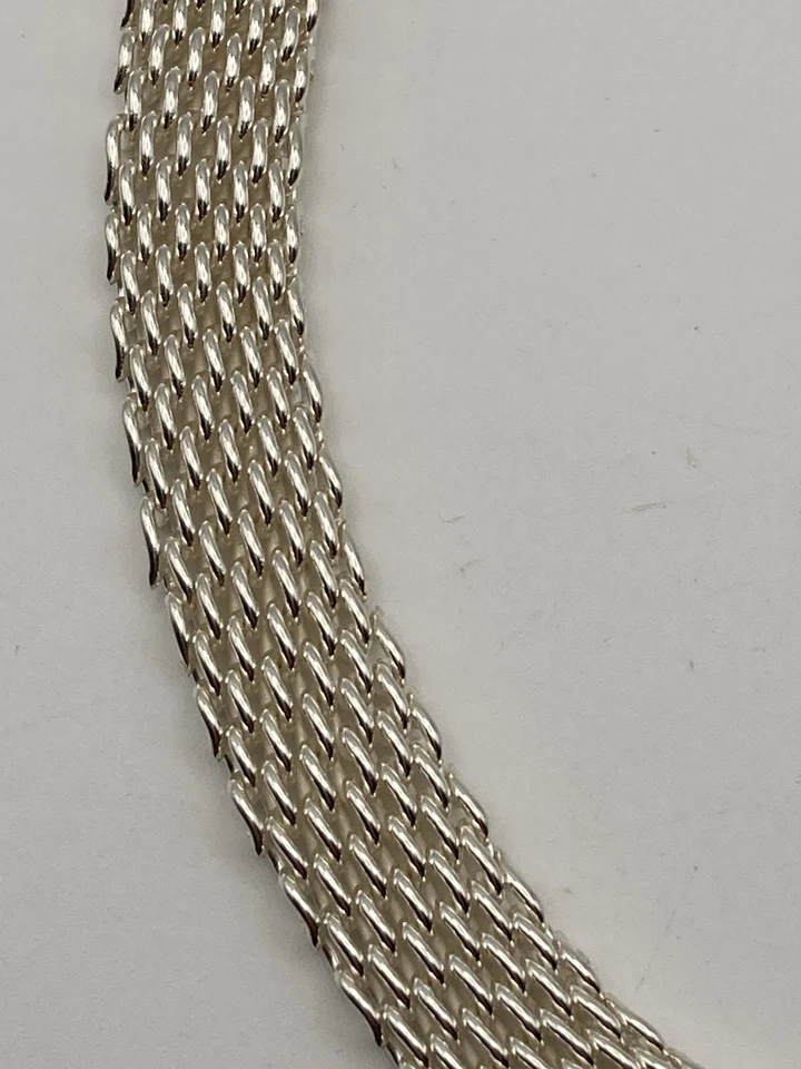 "Collar de malla Somerset de 17"" Tiffany & Co en plata de ley" Foto 3 de 4