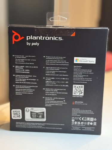 Poly - Voyager 4320 Wireless Noise Cancelling Stereo Headset with mic - Black - 第 3/3 張圖片