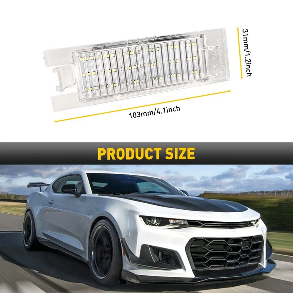 Etiqueta de luz de placa LED de licencia AUXITO para lámpara Camaro 2014-2021 Chevrolet Malibu Foto 3 de 4