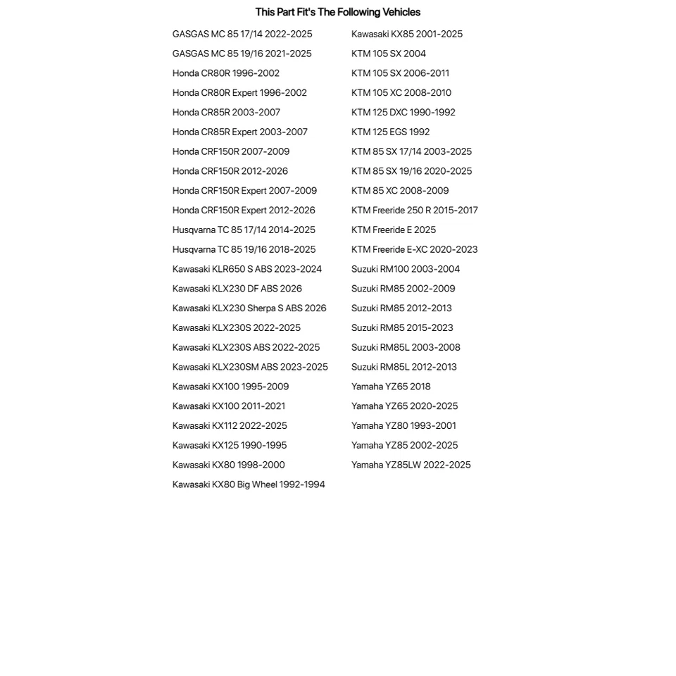 Tusk Neoprene Seal Guards Black For HUSQVARNA WXE 610 1991,1995 - Imagem 4 de 4