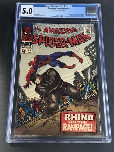 Amazing Spider-Man #43 Marvel Comics 1966 1st Full Appearance Mary Jane CGC 5.0