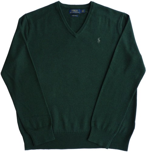 Ralph Logo Green Polo Lauren Cotone Pullover Frangia Pima Xl FqPSw7z4
