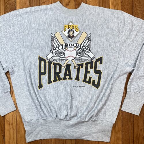 Vintage 1980er Jahre Logo 7 Pittsburgh Pirates Gr. M Rundhalsausschnitt Sweatshirt MLB Baseball - Bild 3 von 11