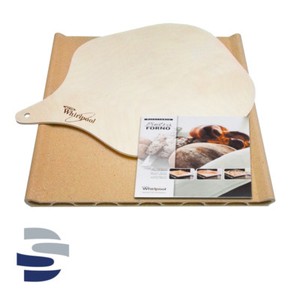 Piastra Pietra Forno In Terracotta Refrattaria Con Ricettario E Pala Per Pizza Ebay