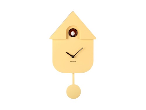 Karlsson Modern Cuckoo Wall Clock - SOFT YELLOW (KA5768LY) - Picture 2 of 5