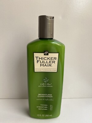 Thicker Fuller Hair Weightless Conditioner Cell-U-Plex With Caffeine 12 Oz
