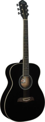 Oscar Schmidt OA2BK, Auditorium Westerngitarre black mit Binding