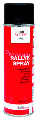 1x Spraydose 500ml 1K CS Rallye Premium Spray Schwarz Matt Farbspray Autolack !