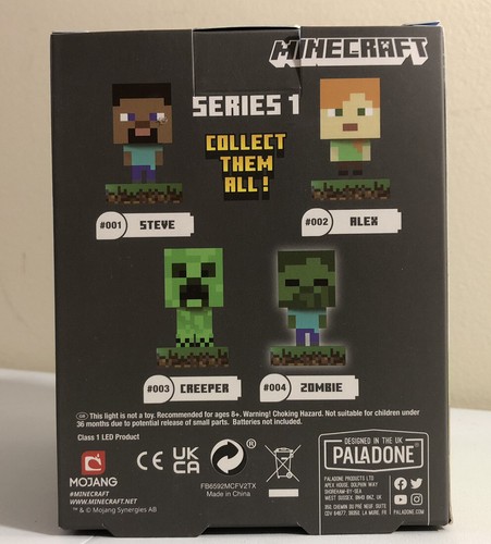 Minecraft #004 Zombie Light - 4 inch - Paladone Icons Brand New! - Mojang - Picture 2 of 4