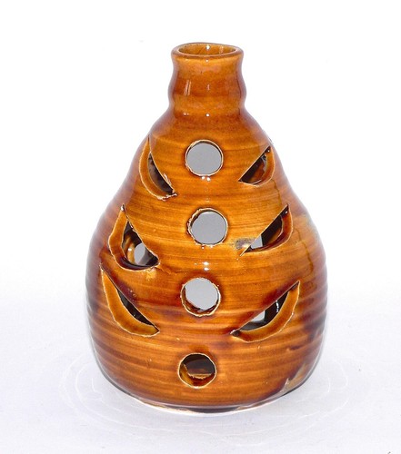 Fohr Keramik Windlicht Handarbeit von 1975 Vintage #6597 - Bild 2 von 7