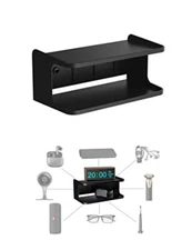 NOTMBESTM Bedside Wall Shelf Organizer Small Mount Black 