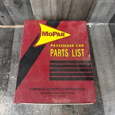MOPAR Vintage LOGO Passenger Car Parts List 3 Glass  - 33-36, 37-47, 48-53