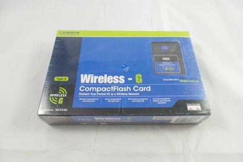Cisco-Linksys Wireless-G Compact Flash Card Wi-Fi 2.4 GHz 802.11G (WCF54G) - 第 1/2 張圖片