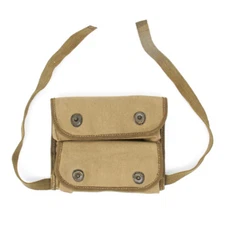 U.S. WWII Double Grenade Canvas Pouch, Marked US,  WW2 Dated- Reproduction