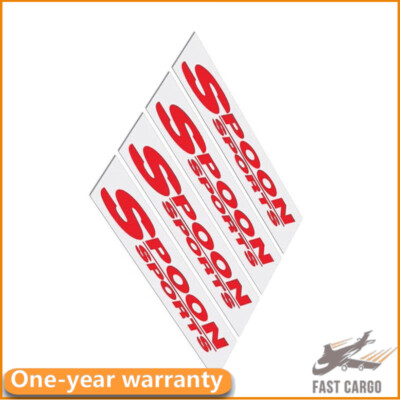 Spoon Slipstream JDM Style Red Spoon Sports wheel rims sticker Slipstream Rota ...