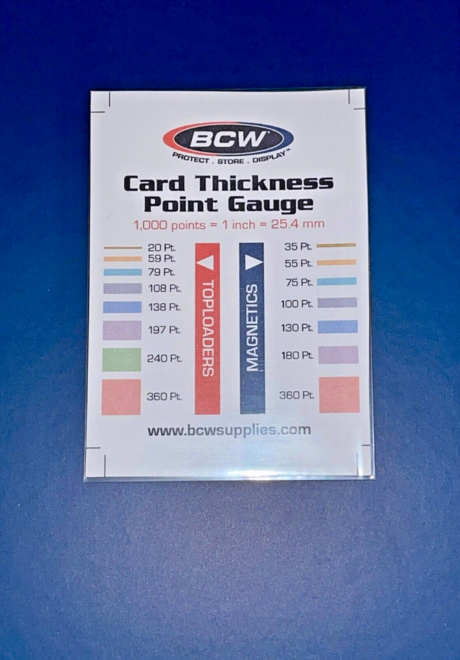 BCW Card Thickness Point Gauge (UltraPro Sleeve Included) Tool For