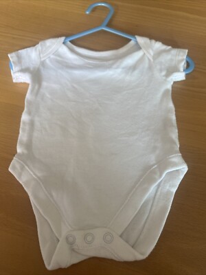 baby boys clothes Newborn Nutmeg White Cotton Short Sleeve Vest