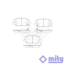 Fits Vauxhall Mokka 2012- 1.4 1.6 CDTi Brake Pads Set Front Mity 42566753