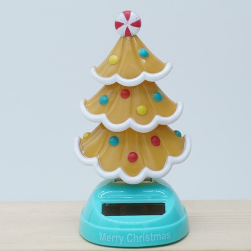 Christmas Solar Powered Dancing Toy Solar Swinging Tree Novelty Car Decoration - Picture 8 of 15