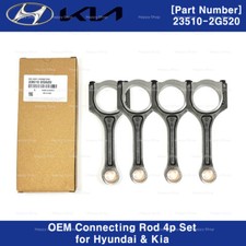 235102G520 4p Set OEM Connecting Rod for Hyundai Sonata / Kia Sportage Sorento