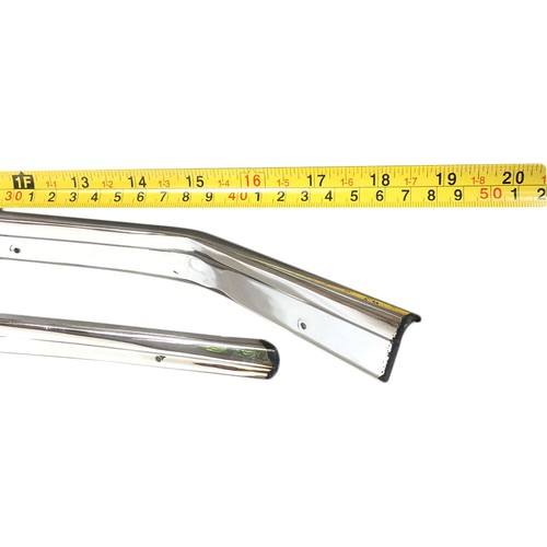 Pair Linning Chrome C Pillar Triangle Side Trim Toyota Corolla KE70 GL DX Sedan - Picture 10 of 12