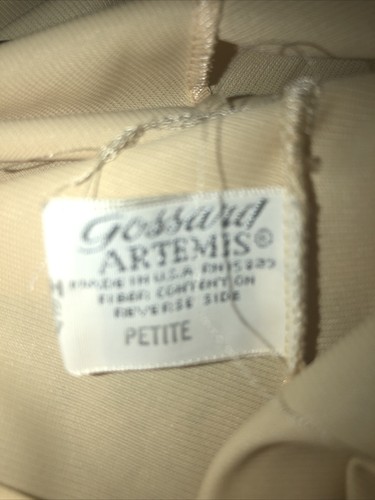 VTG GOSSARD ARTEMIS Butter Yellow 3PC SET Pajamas Size 30 & Petite ROBE (Small) - Picture 12 of 12