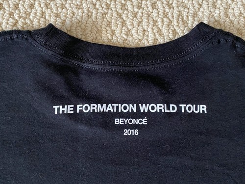 Neu offizielles Beyoncé Formation World Tour Merch Boykott schwarz rot T-Shirt Gr. M - Bild 12 von 12
