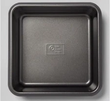 LOT OF 4---- Made by design 8" Non-Stick Square Cake Pan Carbon Steel