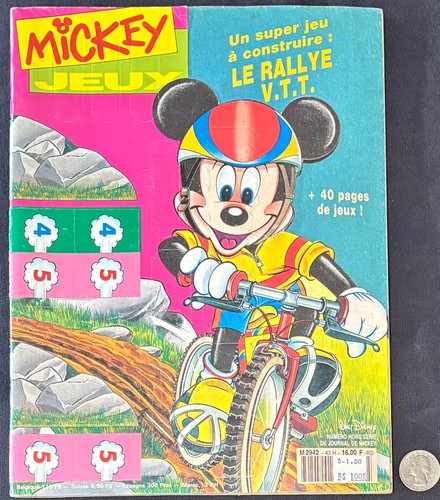 Riesiges Disney Comics & UK Zeitschriften Lot! Französische Mickey Fahrrad Rallye! Donald Duck Pin! - Bild 4 von 12