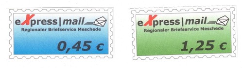 Express Mail Meschede "Firmen-Logo" - MINr 1/2 postfrisch